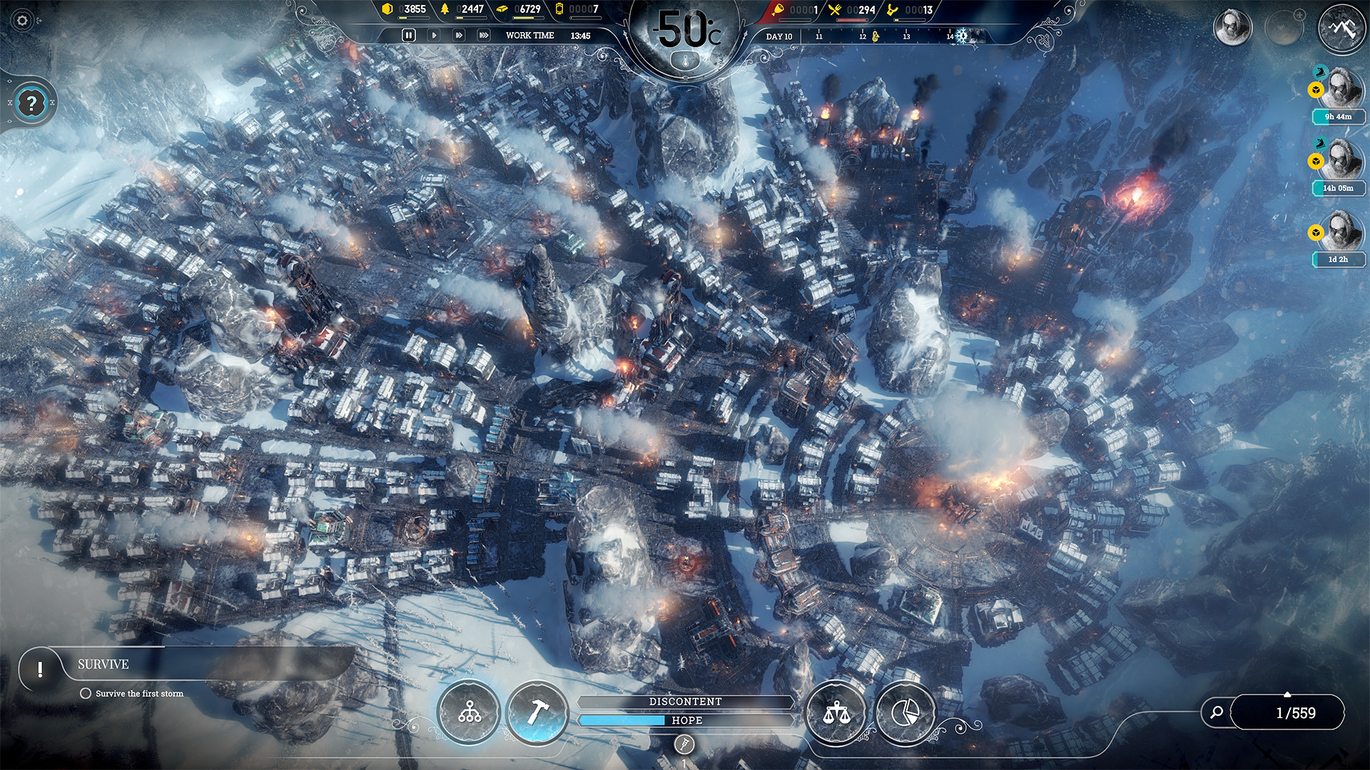 Frostpunk environment